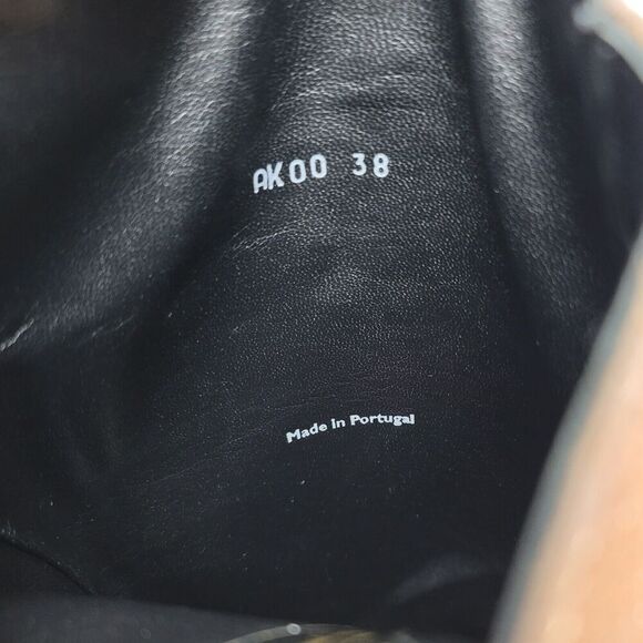 Pierre Hardy Brown Leather Knee High Pull On Tall Wedge Platform Boots Size 38 - Picture 8 of 12